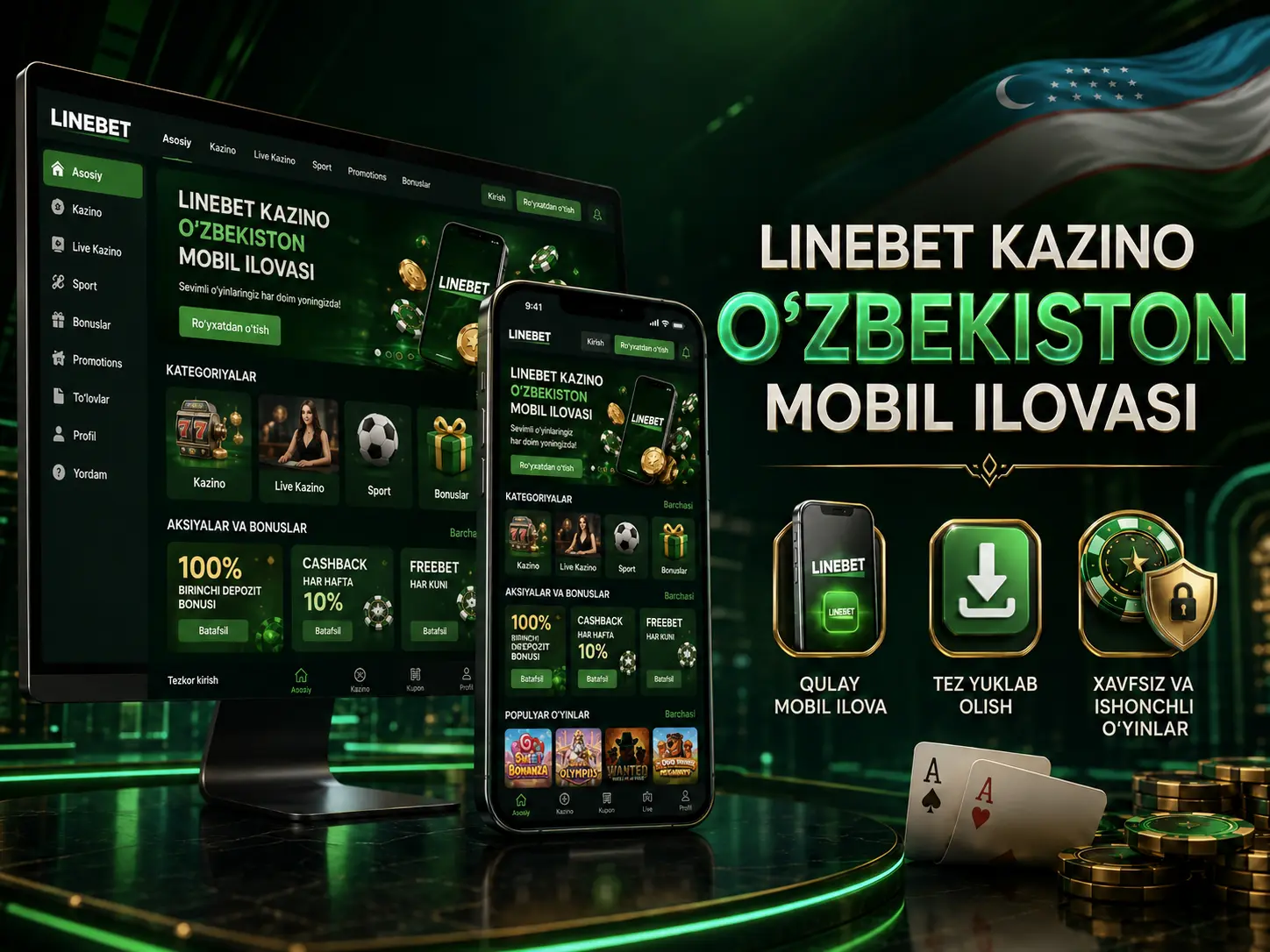 LineBet mobil ilovasi Android va iOS