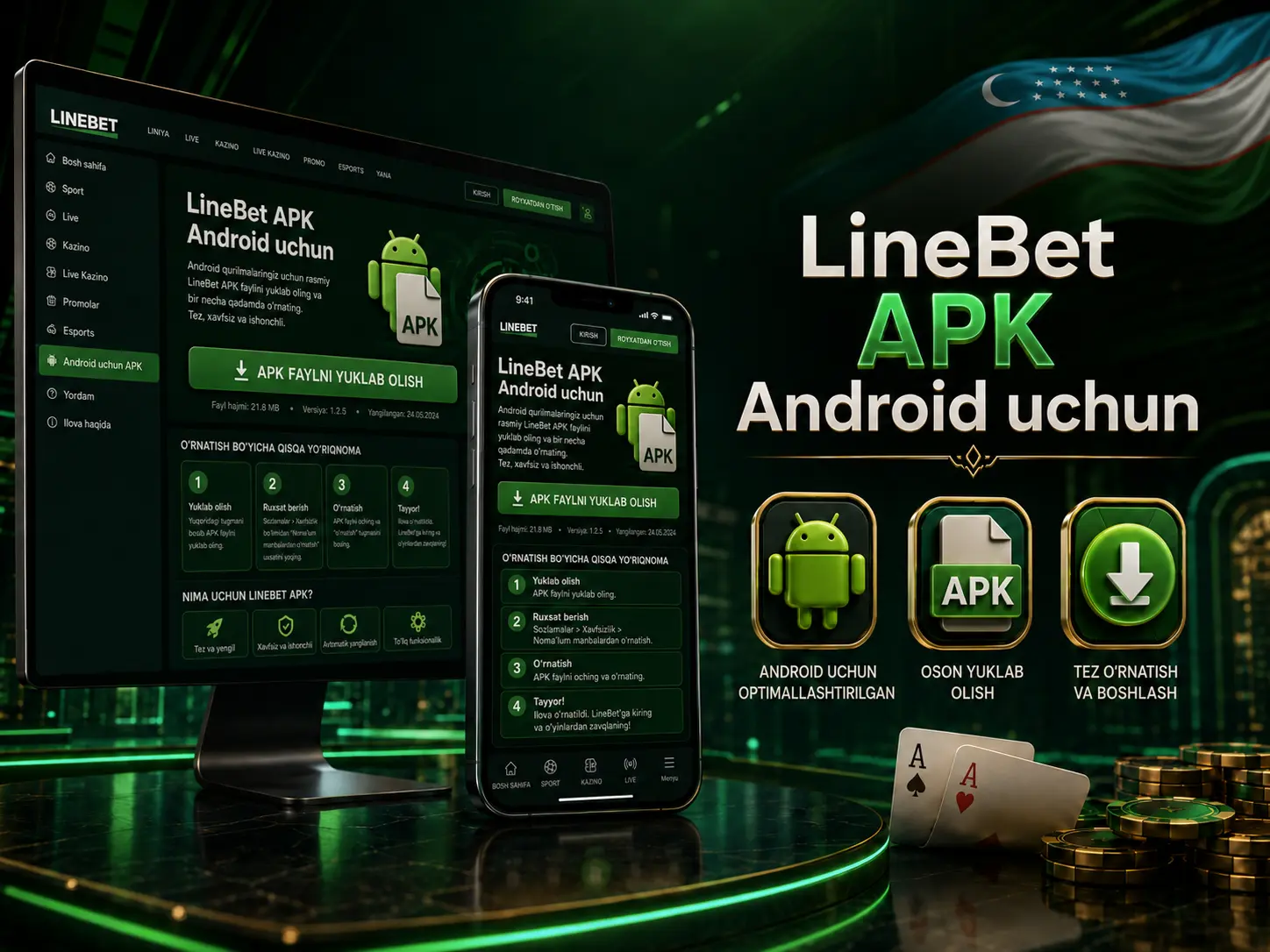 LineBet APK Android uchun o'rnatish