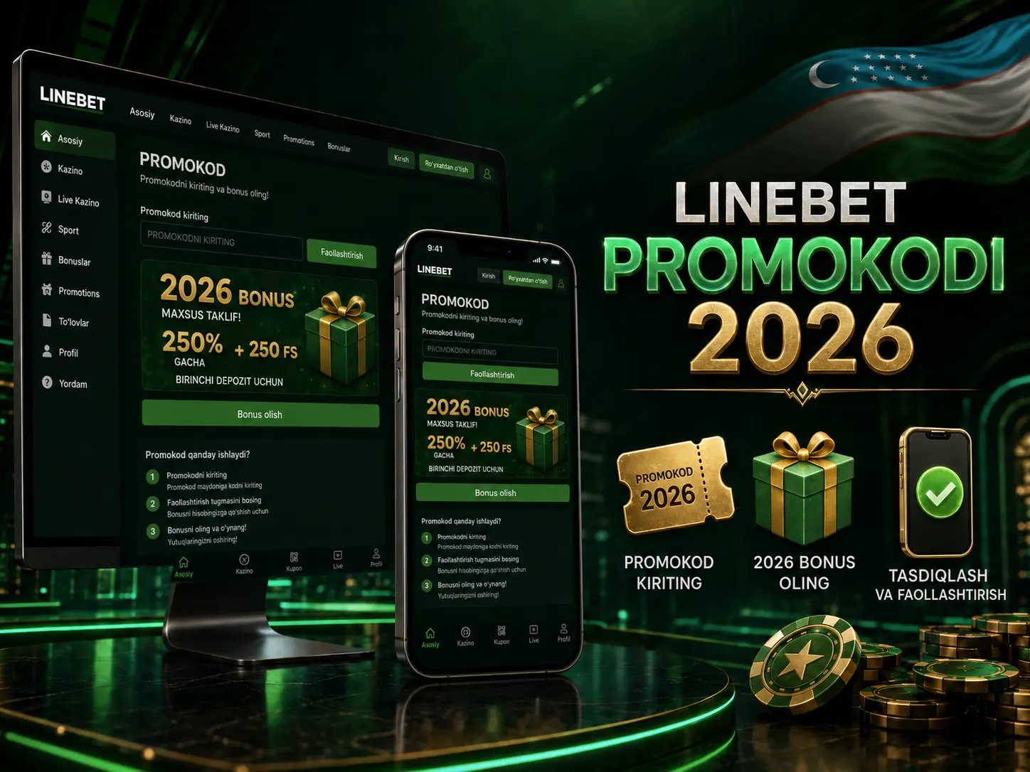 LineBet promokodi 2026