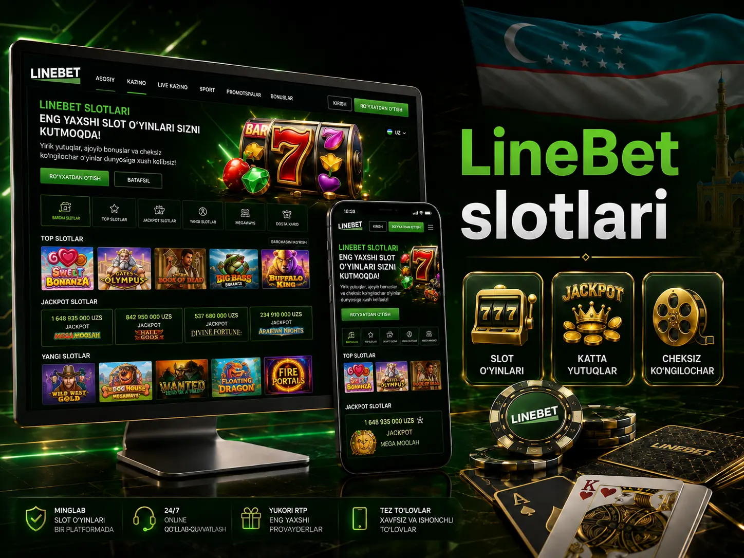 LineBet slotlari